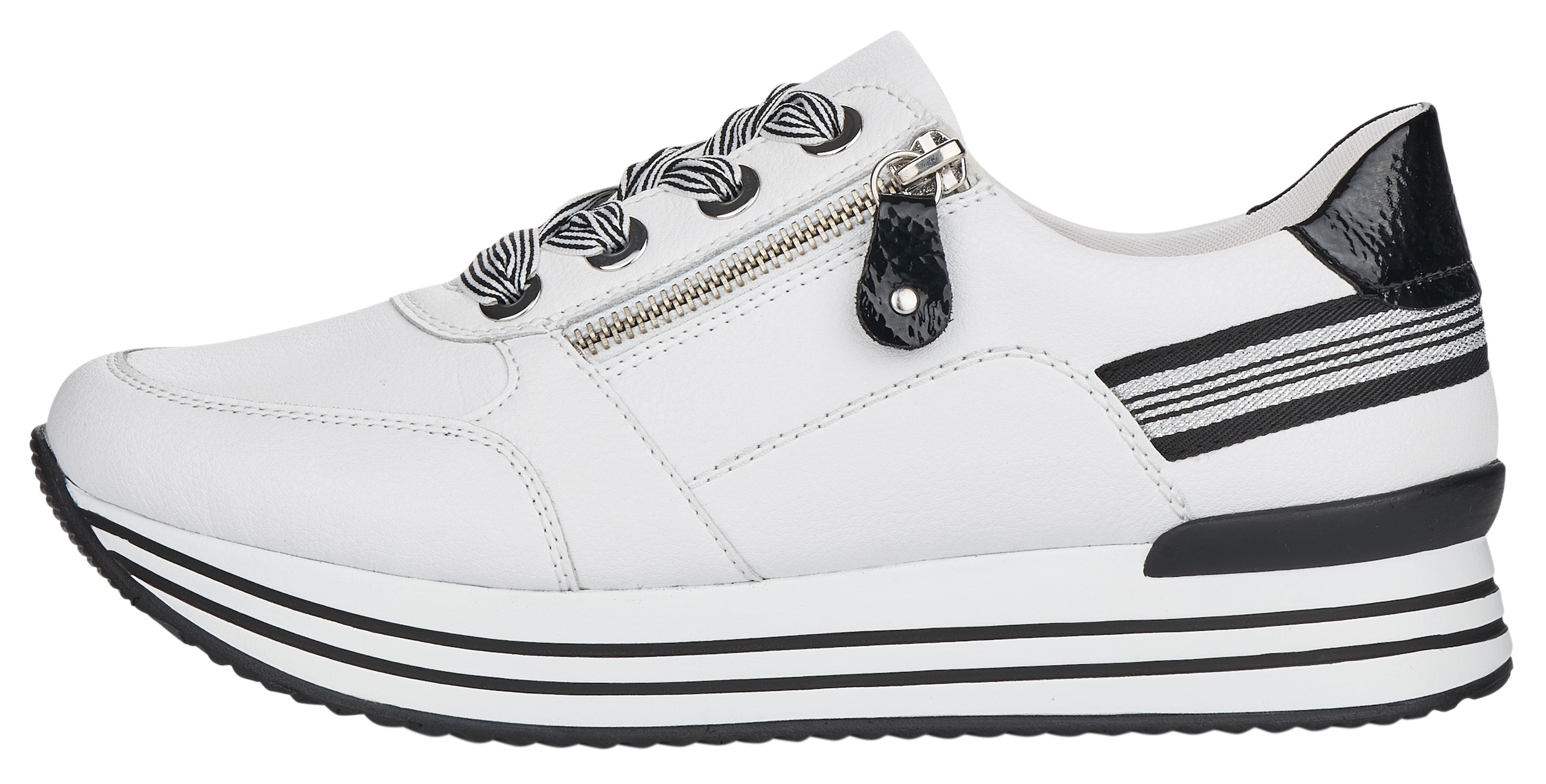 Remonte Plateausneaker  mit Wechselfussbett, Freizeitschuh, Halbschuh, Schnürschuh