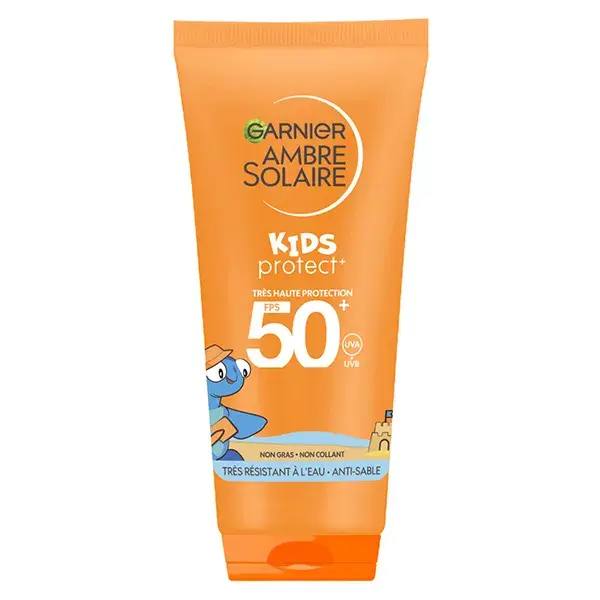 Protetor solar infantil Garnier Ambre Solaire Protect com proteção muito alta FPS 50+ 100 ml