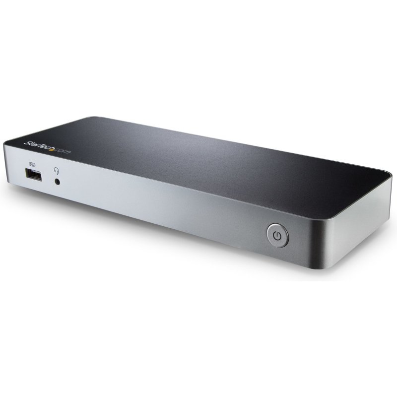 StarTech.com Station d'Accueil USB C Double Écran avec PD 60W pour PC Portables Windows - Dock USB C vers HDMI / DVI - Dock USB 3.1 Gen 1 Type C avec Chargement - Compatible TB3