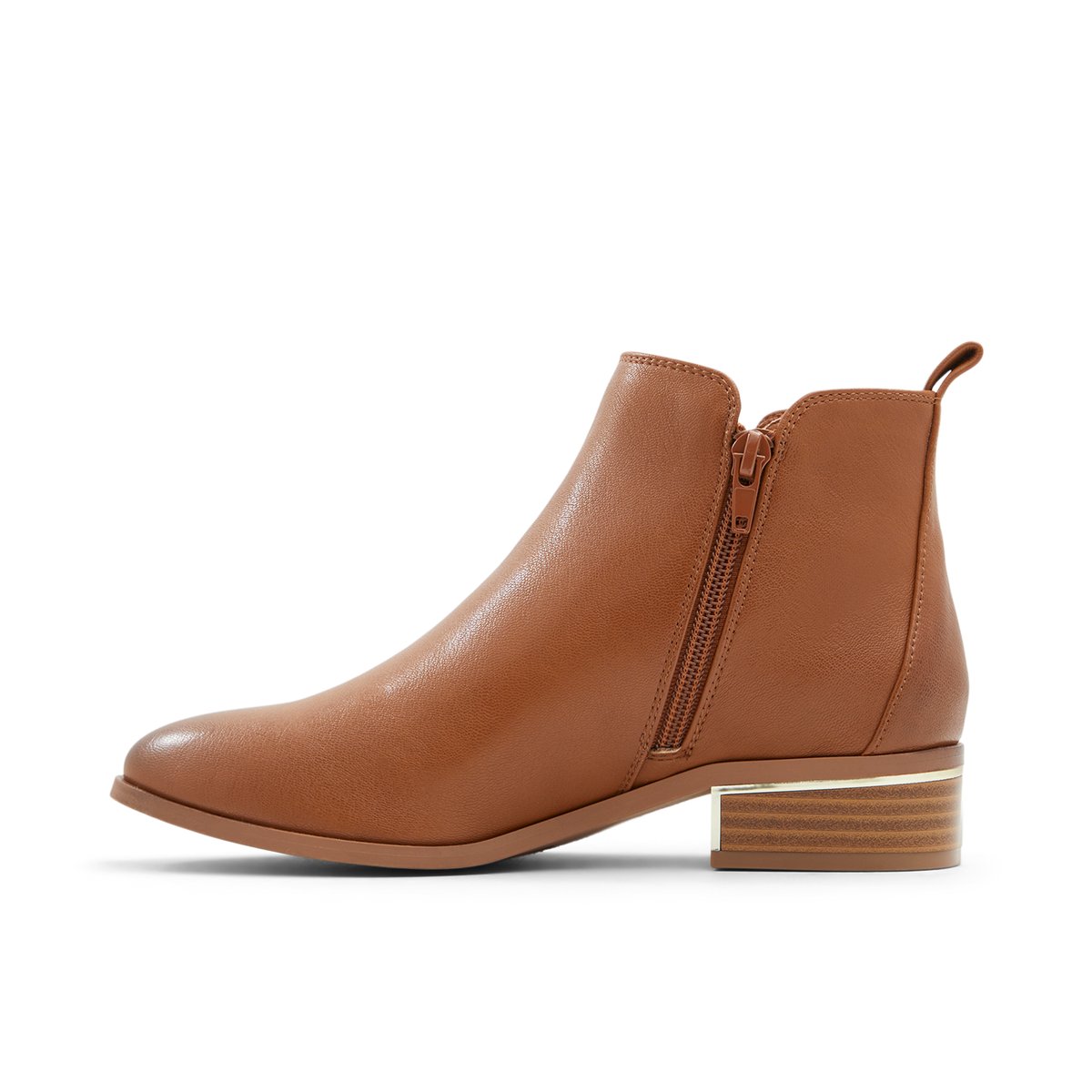 K STUDIO-Creaa-Bottines Habillées - Talon plat - Cognac