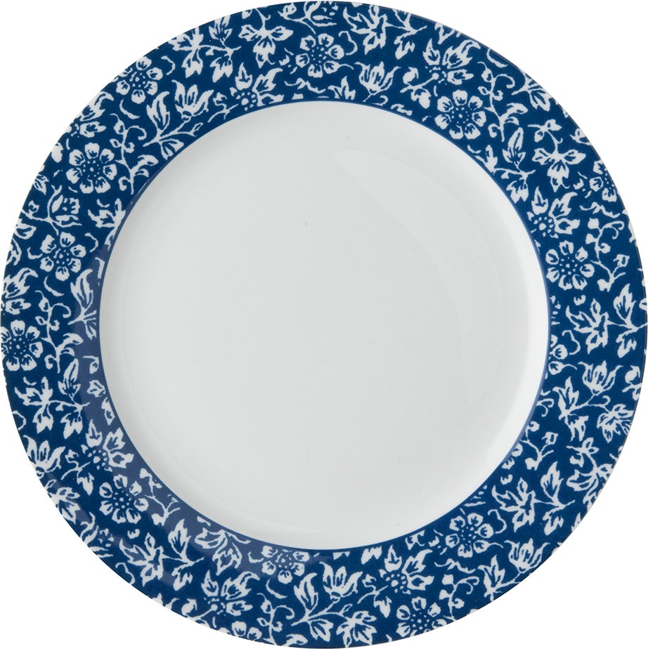 Laura Ashley ontbijtbord Alyssa blauw D 20 H 1,9 cm