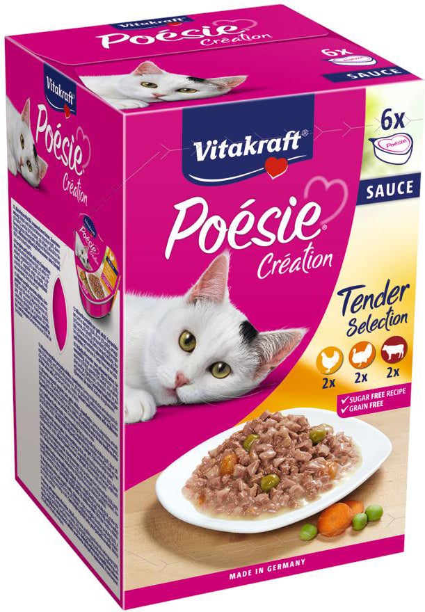 Vitakraft kattenvoer in saus Poésie multipack 85 g 6 stuks