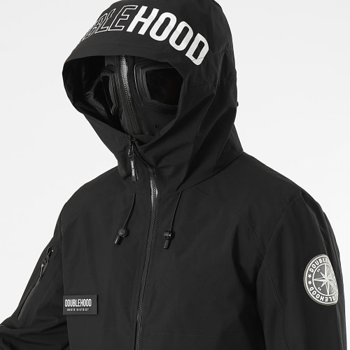 Veste Zippée Capuche Filton Noir