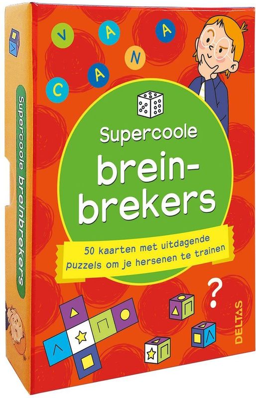 Kaarten - 50 Kleurrijke Breinbrekers - Voor Kinderen Vanaf 9 Jaar - 13,8 x 9,8 x 2,6cm