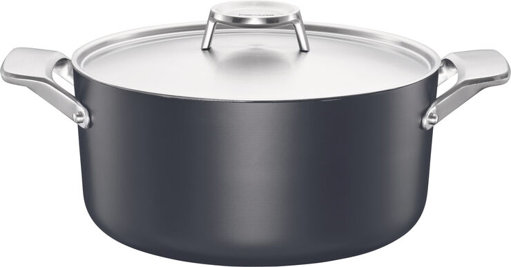 Fiskars Taiten kasserolle m/låg 3,5 l Sort