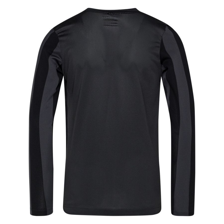 Nike Maillot Dri-FIT Striped Division IV - Gris/Noir/Blanc Manches Longues Enfant