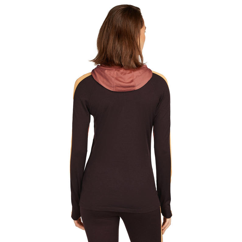 Icebreaker Damen 200 Sonebula Half Zip Hoodie Longsleeve