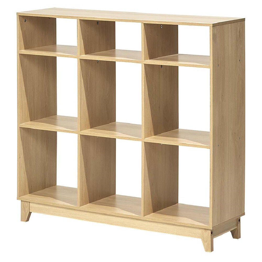 Étagère 9 compartiment bois Dimensions: 102x29,7h96 coul nat