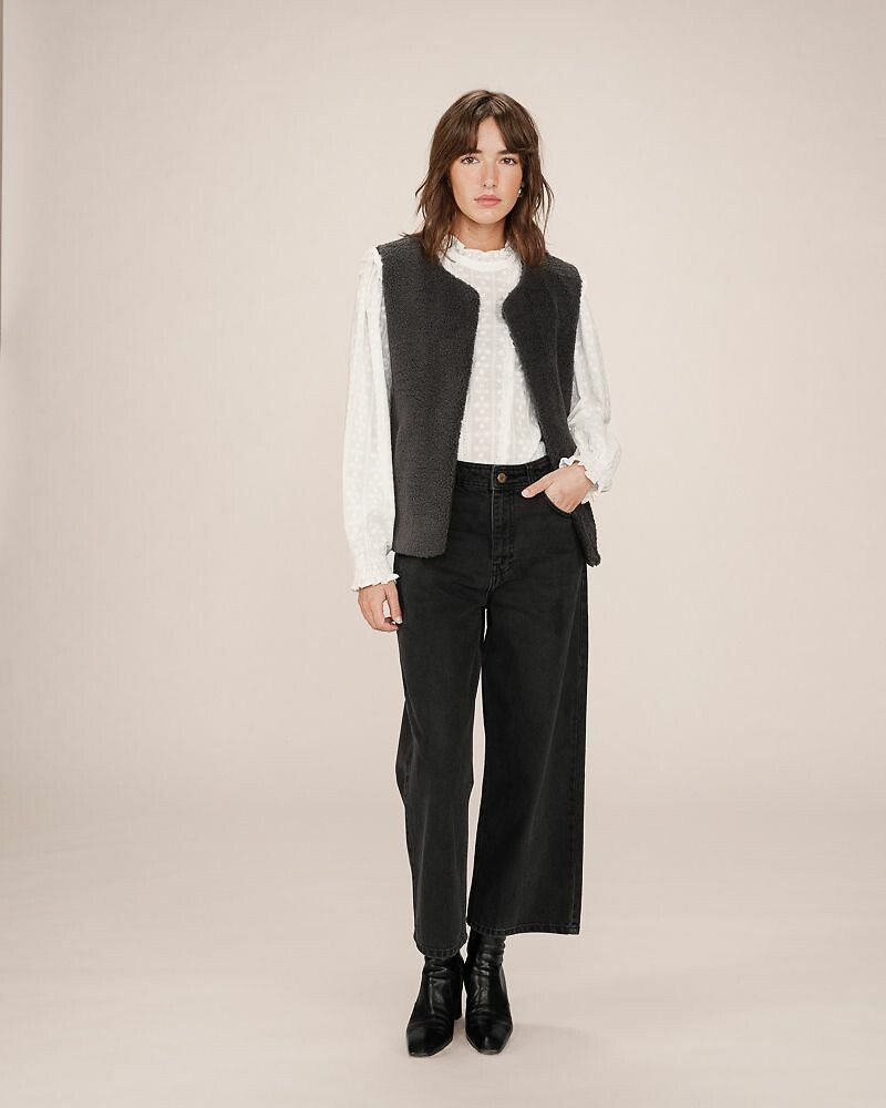 GRACE & MILA<br>Colete sherpa sem mangas SINATRA