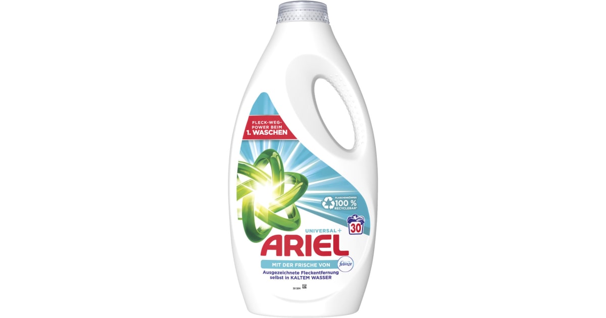 Ariel Flüssigwaschmittel Febreze 30 Waschgänge