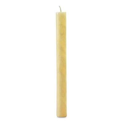 Leuchterkerze Bienenwachs, Elfenbein
