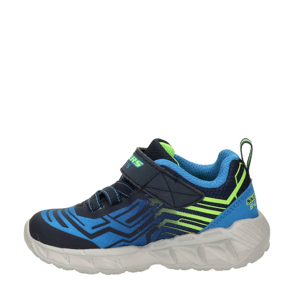 Skechers Bozler sneakers met lichtjes blauw