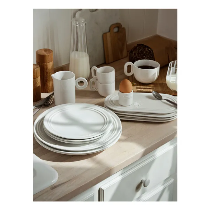 Broste Copenhagen Assiette en grès Stevns | Blanc