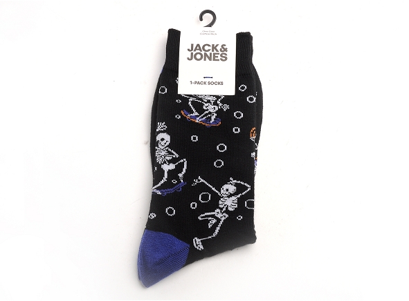 Jack and jones famille accessoires jaclouis skull sock gris