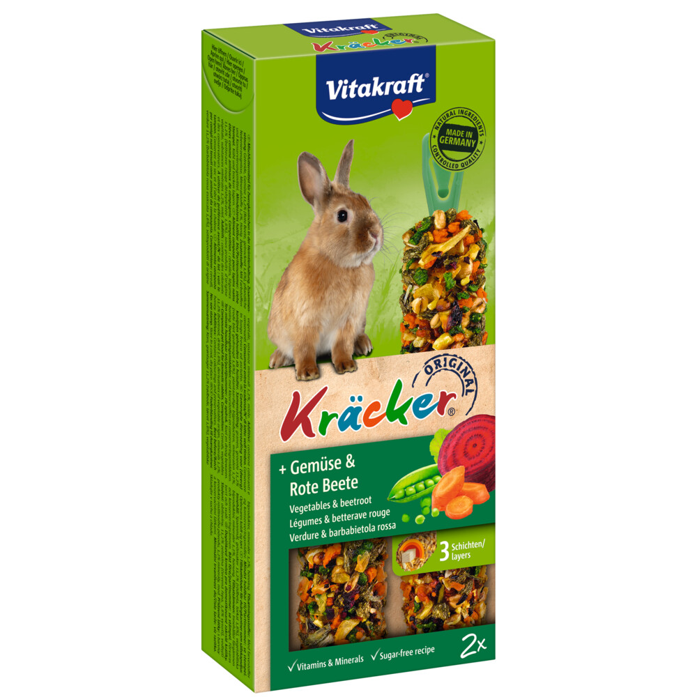 Vitakraft Konijn Kracker Groente - Biet2 stuks