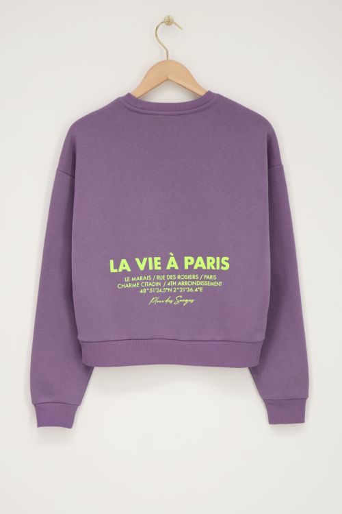 Paarse sweater 