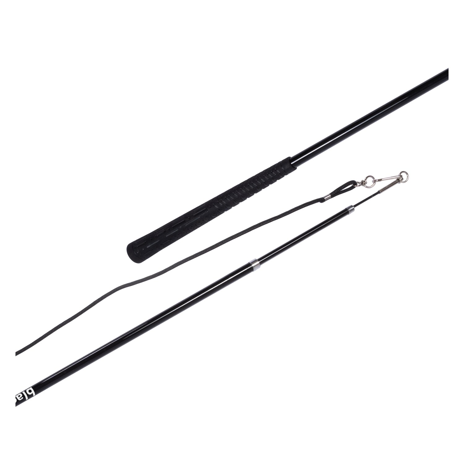 black forest Teleskop-Peitsche mit Golfgriff  - schwarz - 300 cm