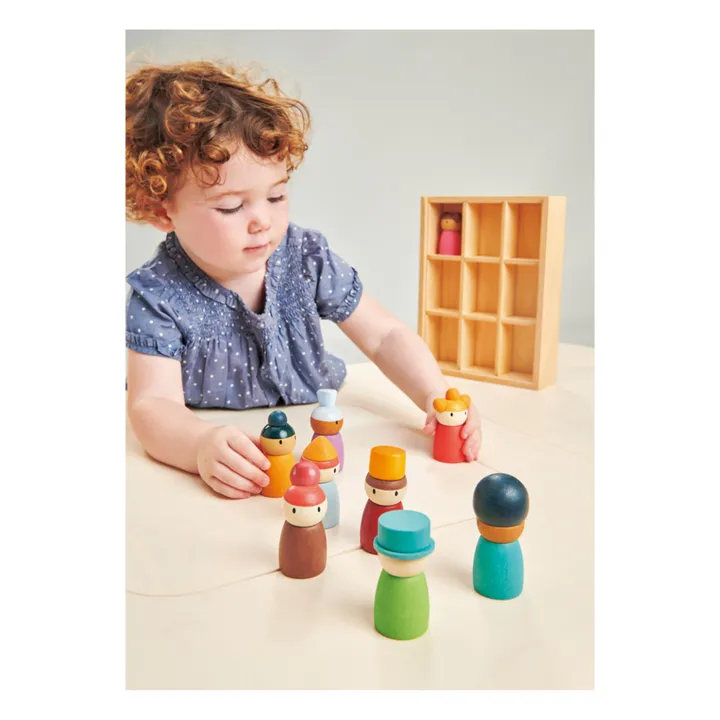 Tender Leaf Toys Hôtel Happy Folk et ses personnages en bois
