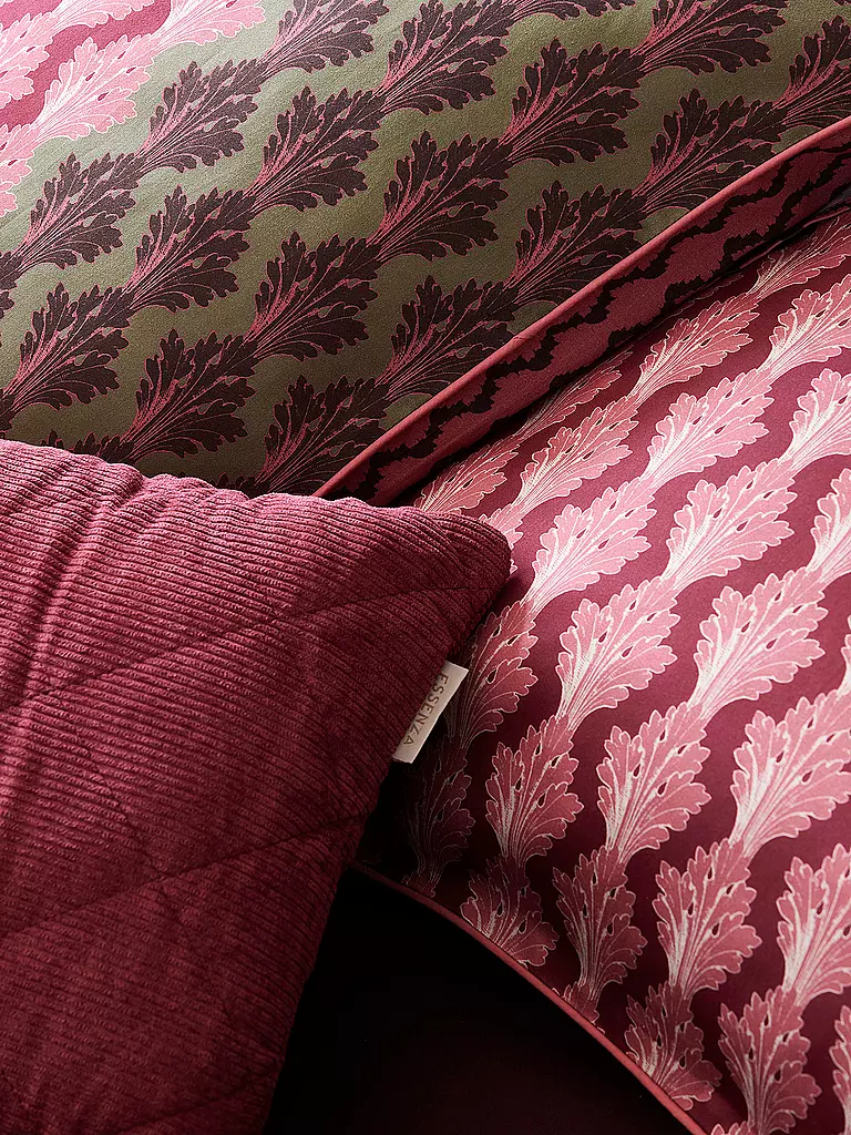 ESSENZA Satin Bettwäsche 70x90cm/140x200cm TESSE Cherry Red rot