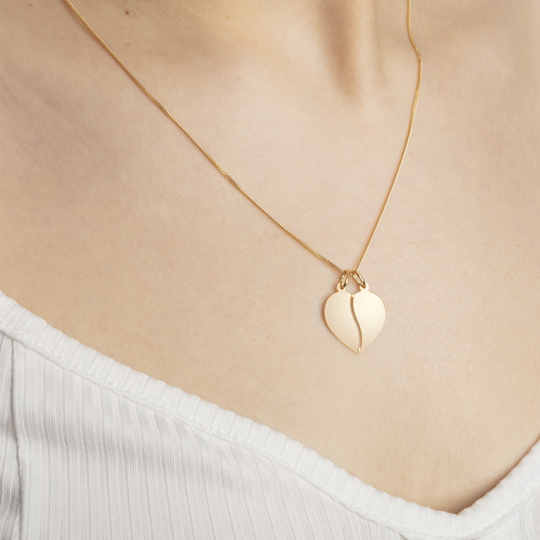 Anhänger 750/18 K Gelbgold Herz