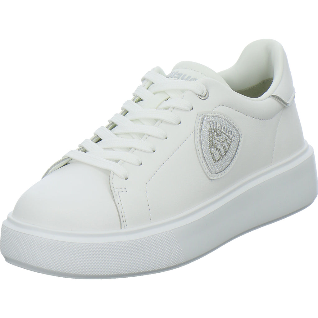 Blauer Sneaker Damen Weiß