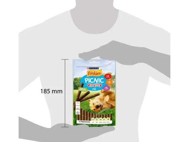 Purina Friskies Picnic Variety Hundeleckerlis 100 g Proteinreiche Leckerbissen für Hunde