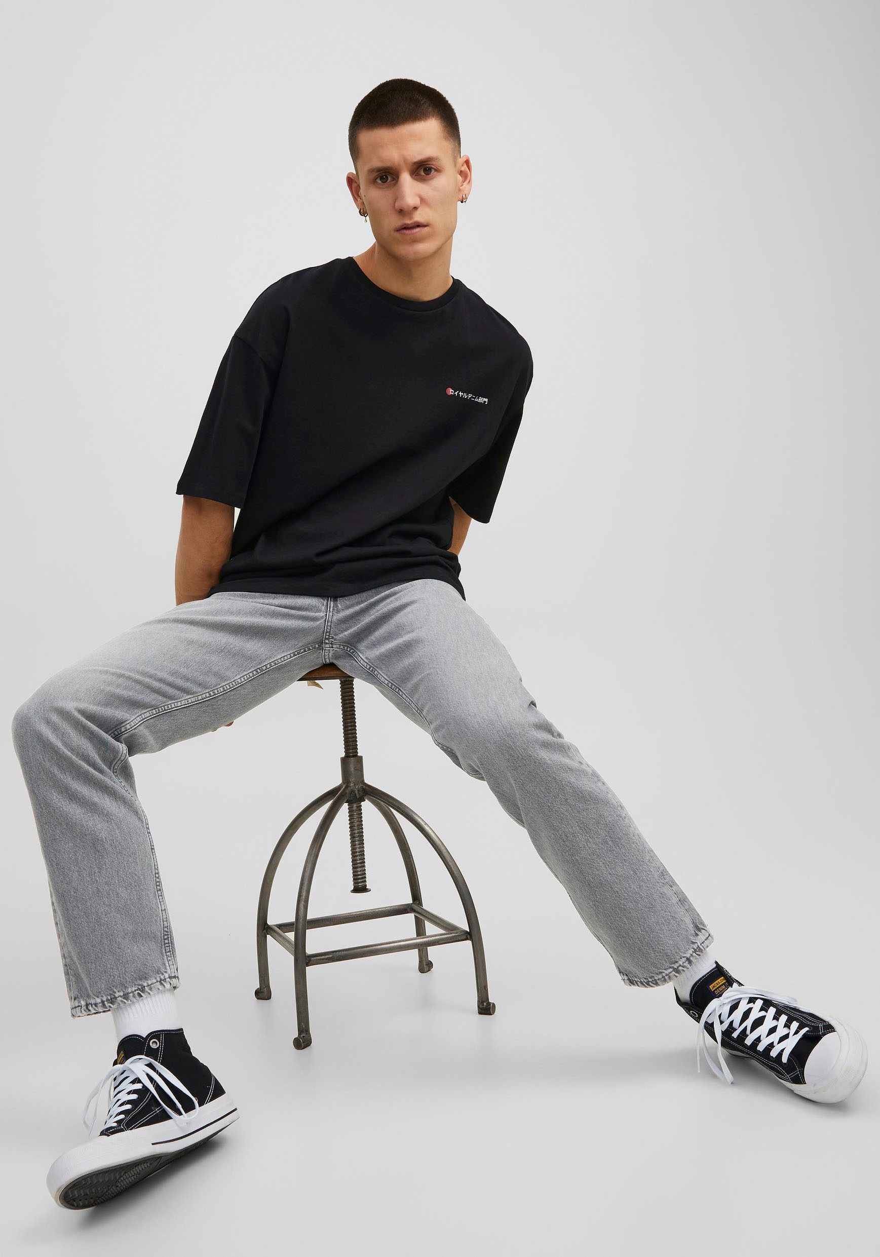 Jack & Jones Loose-fit-Jeans »JJICHRIS JJORIGINAL SBD 921 SN«, mit Gürtelschlaufen