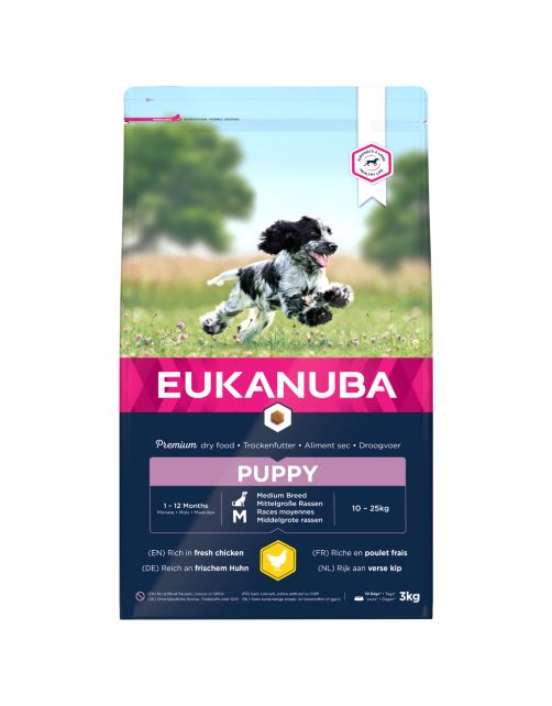 Eukanuba Growing Puppy Medium Breed Kip - Hondenvoer