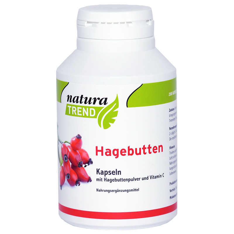 NATURATREND Hagebutten<br>200 Stück, Dose, Kapsel