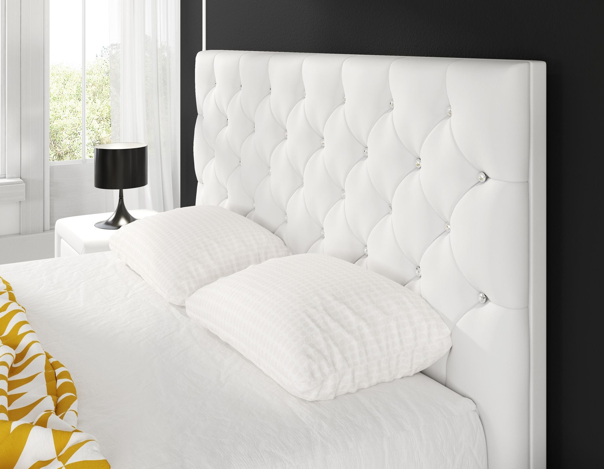 Aventura Diamond - Tweepersoonsbed - Wit - 140x200 cm