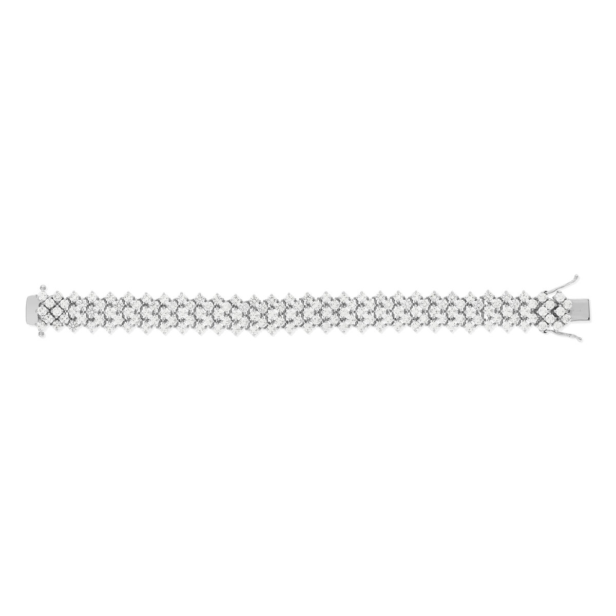 Bracelet argent 925 zirconias 15.5 cm