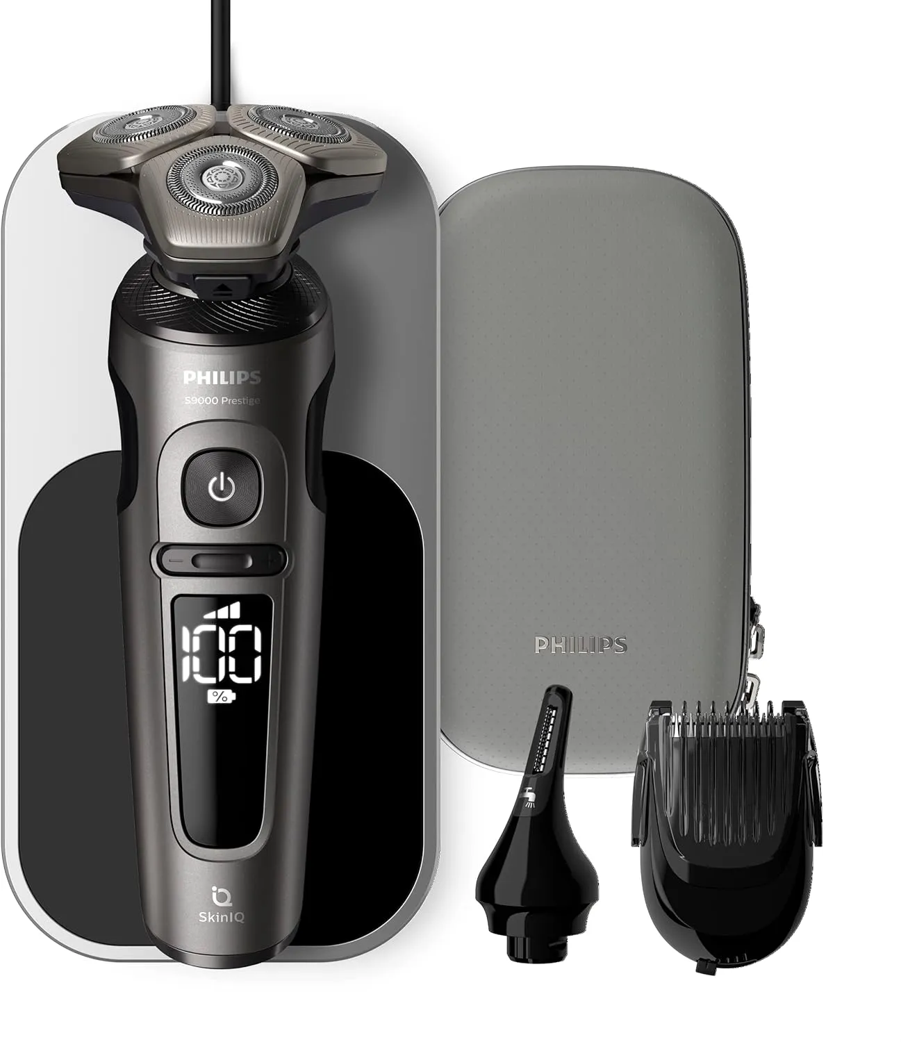 Philips Shaver S9000 Prestige – Elektrischer Nass- und Trockenrasierer (Modell SP9871/22)