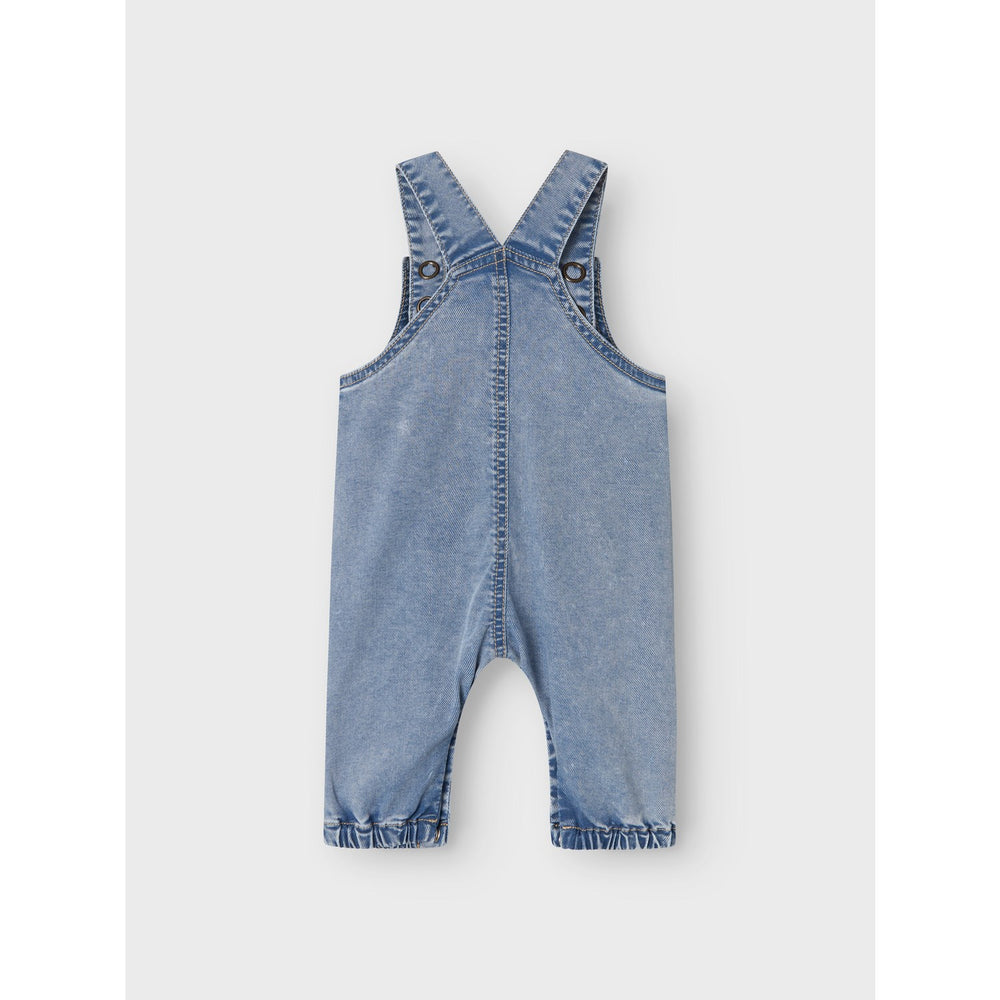 Køb Name It Medium Blue Denim Alvin Baggy Denim Overall