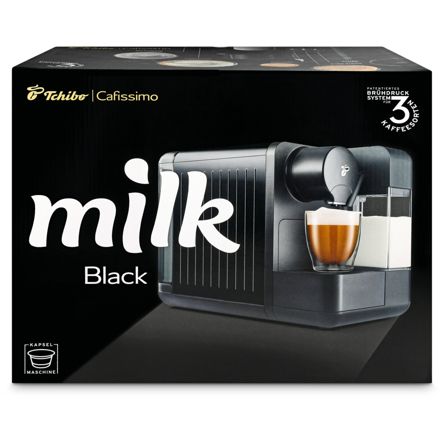 Tchibo Kaffeemaschine Cafissimo milk schwarz