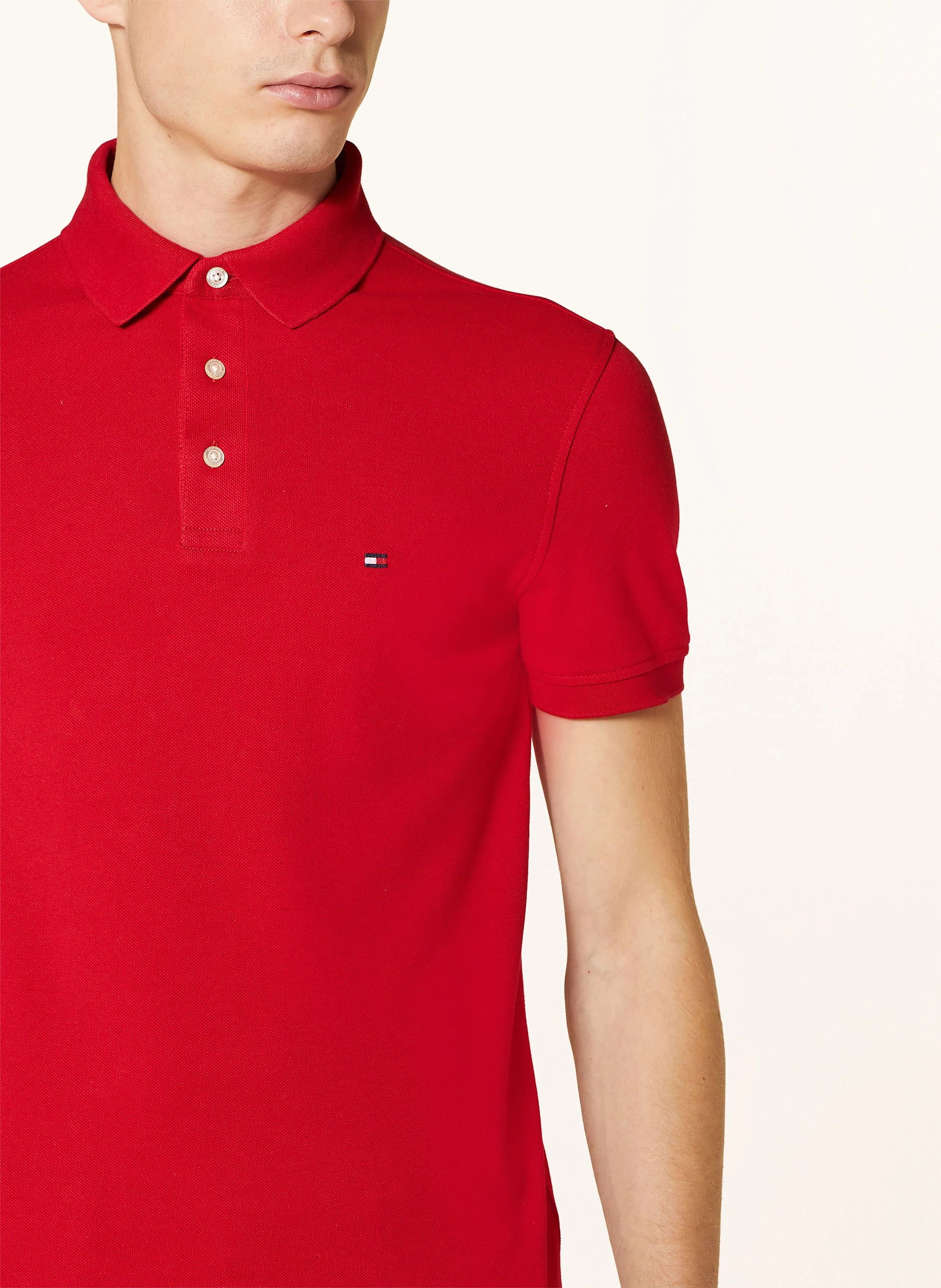 TOMMY HILFIGER Piqué-Poloshirt Slim Fit