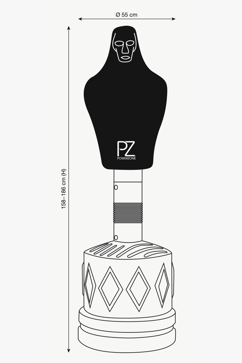POWERZONE Boxing Dummy Standboxsack