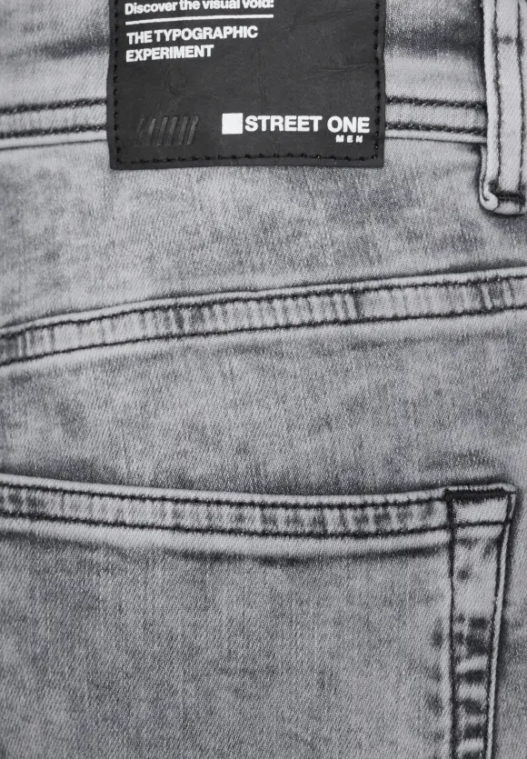 Skinny Fit Jeans - light grey random wash