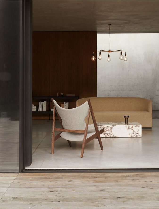 Audo Copenhagen Plinth Low, Calacatta Viola Beige