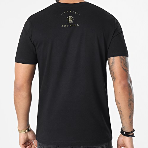 Tee Shirt Logo Noir Doré