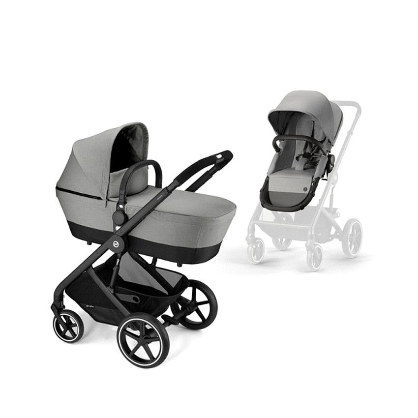 Poussette Balios S 2 en 1 - Châssis noir/Dove grey - Ecru