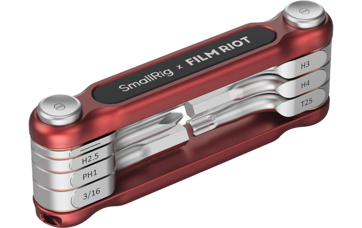 7-in-1-Klappschlüsselsatz Rot7-in-1-Klappschlüsselsatz mit Mehrfachwinkelpositionierung