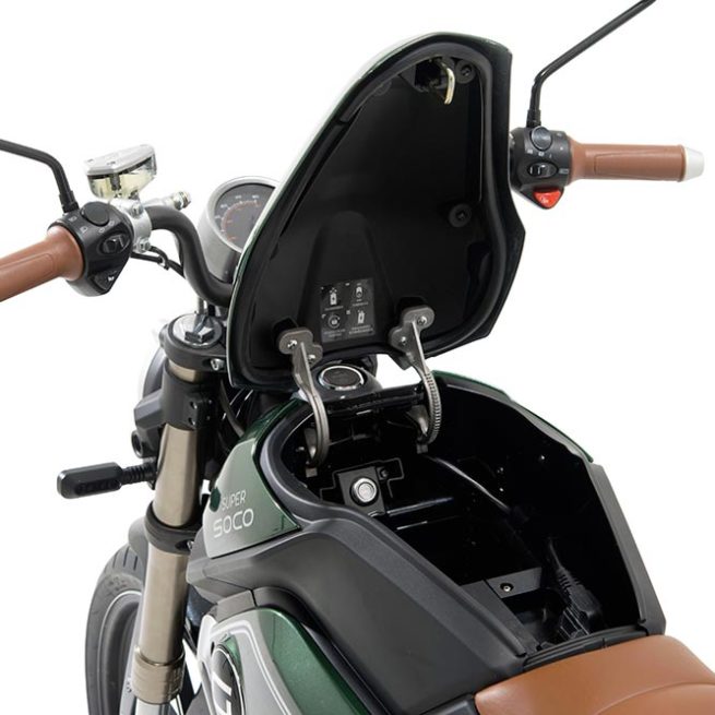 Moto électrique Super SOCO TC Vintage - Verte