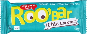 Roobar Riegel Chia und Kokosnuss, 30 g
