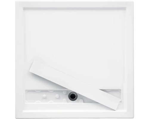 OTTOFOND Techno douchebak, Techno-Board 80 x 100 x 3 cm, wit glanzend glad, 990963