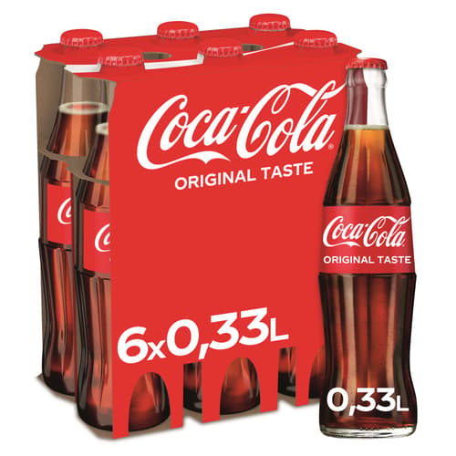 Coca-Cola Glas 6x0,33l (MEHRWEG)