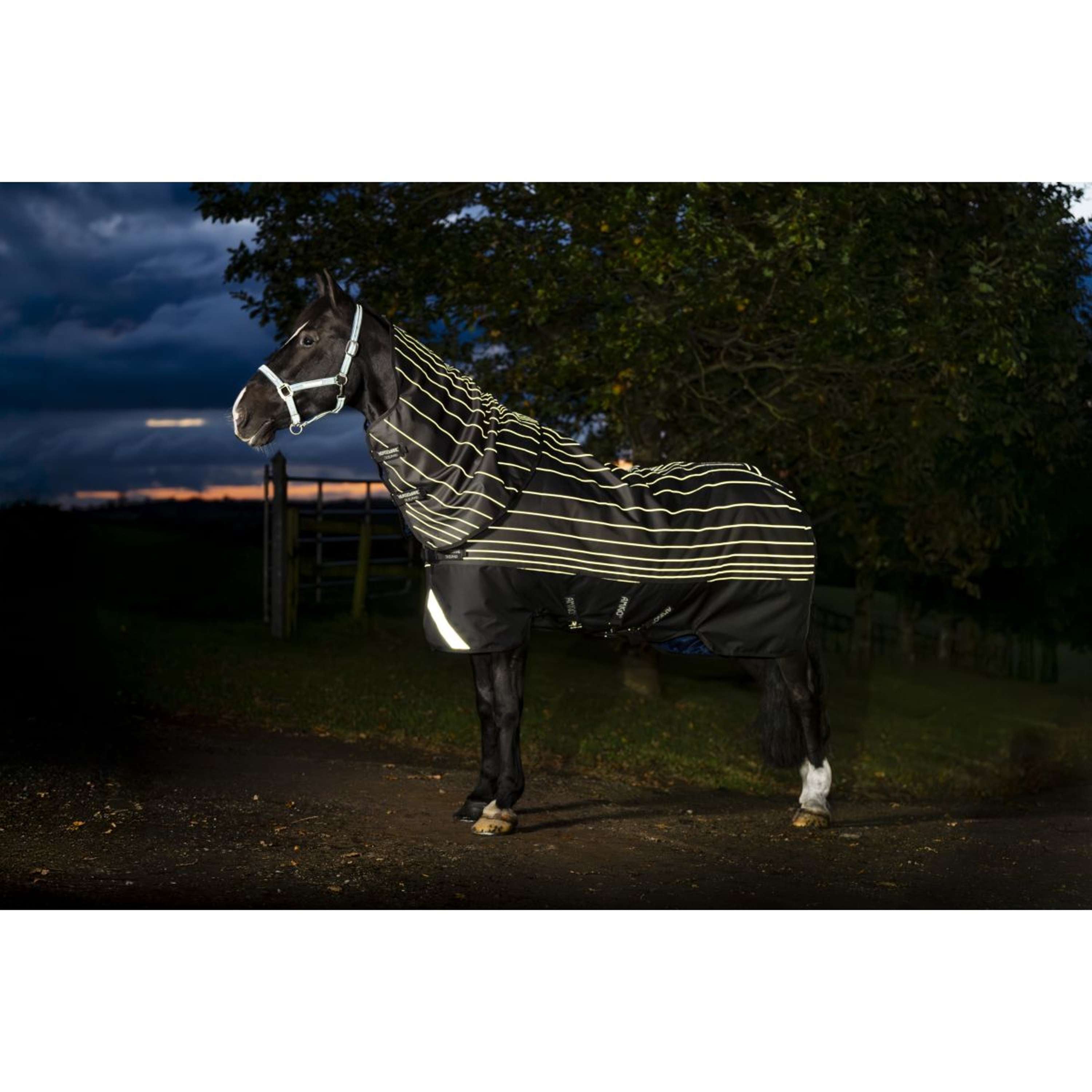 Amigo Turnout Rug FieldSafe Reflectech Plus 1200D 50g Black/Reflective
