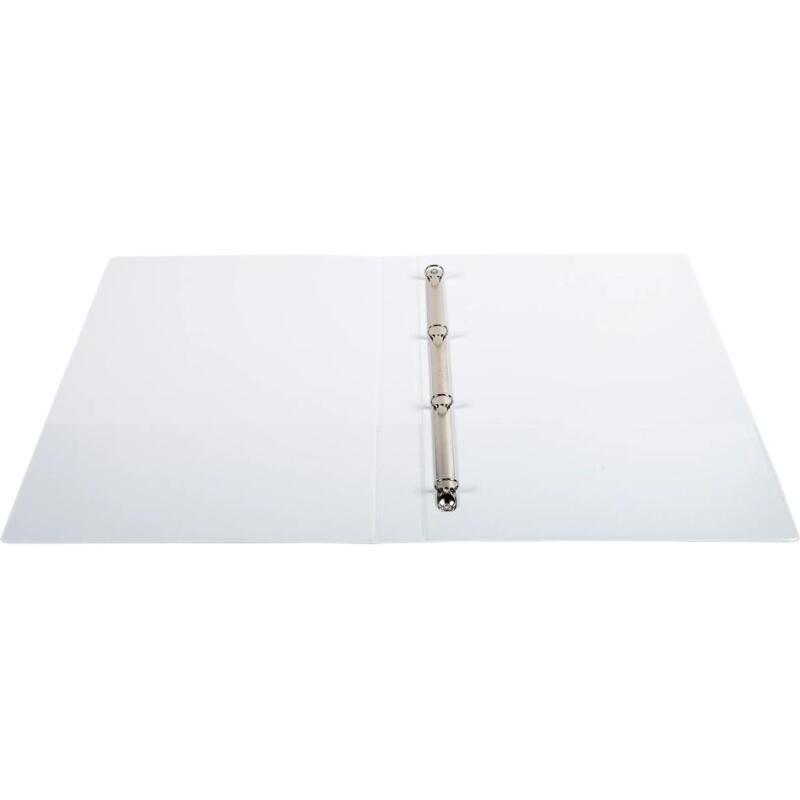 Classeur 4 anneaux cartonné Exacompta Kreacover® personnalisable A4 maxi - Dos 3,8 cm blanc