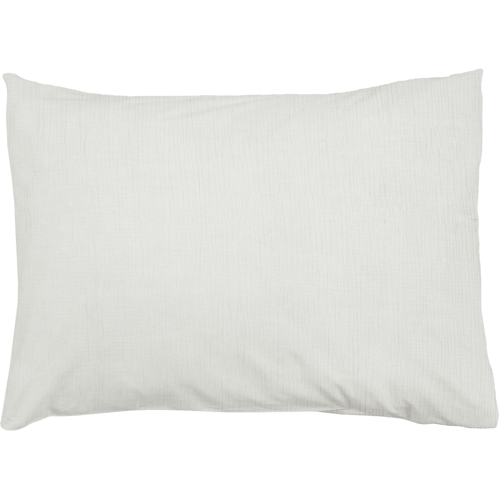 Bettwäsche Musselin unifarbig 50x70 Kissenbezug, weiss