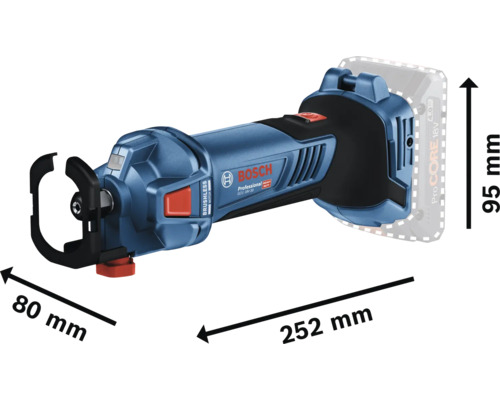Bosch Professional GCU 18V-30 snoerloze gipsplaatfrees