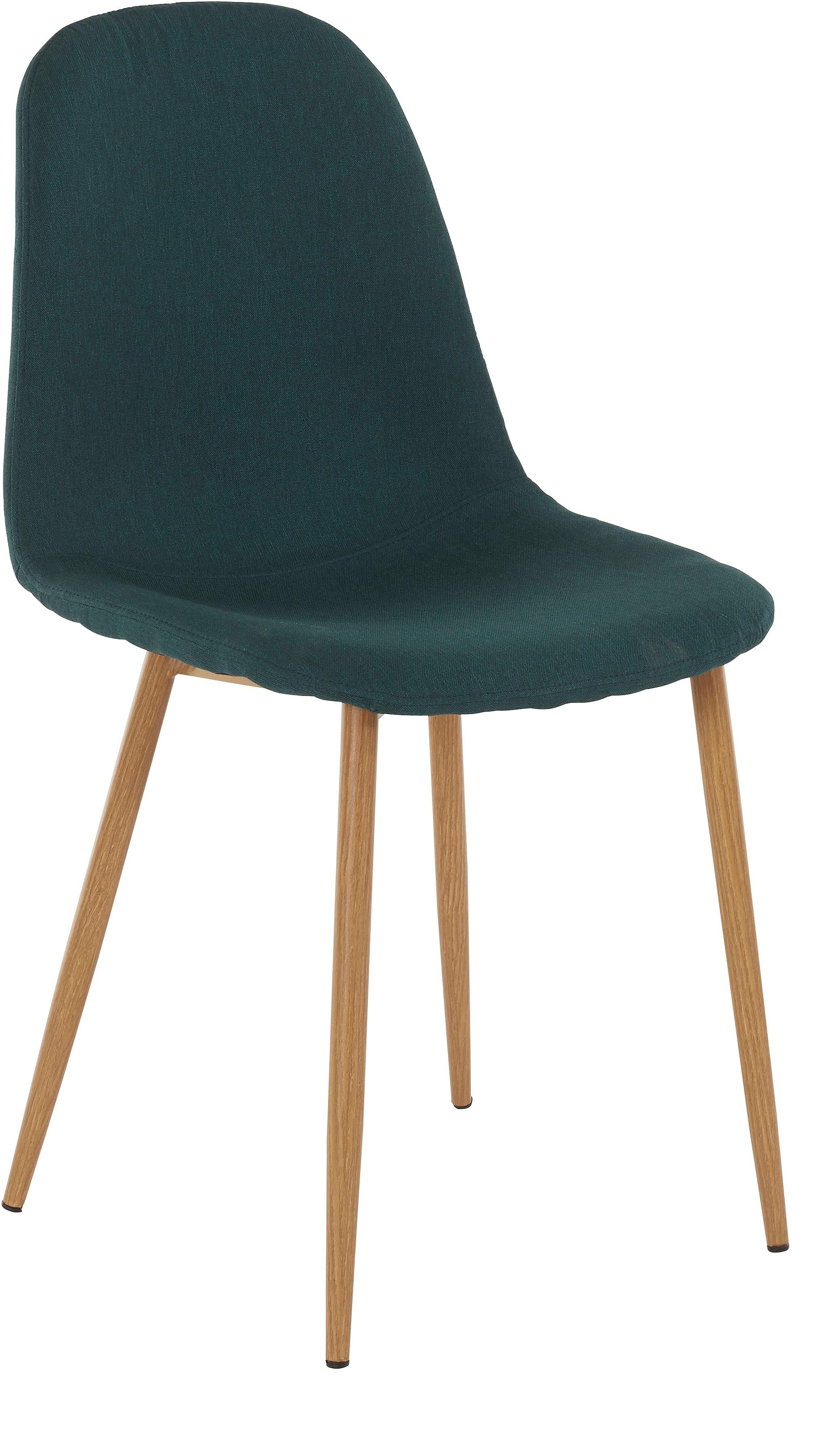 INOSIGN Essgruppe »Miller« Set, 5 Stk. tlg. Glastisch mit 4 Stühlen (Webstoff)